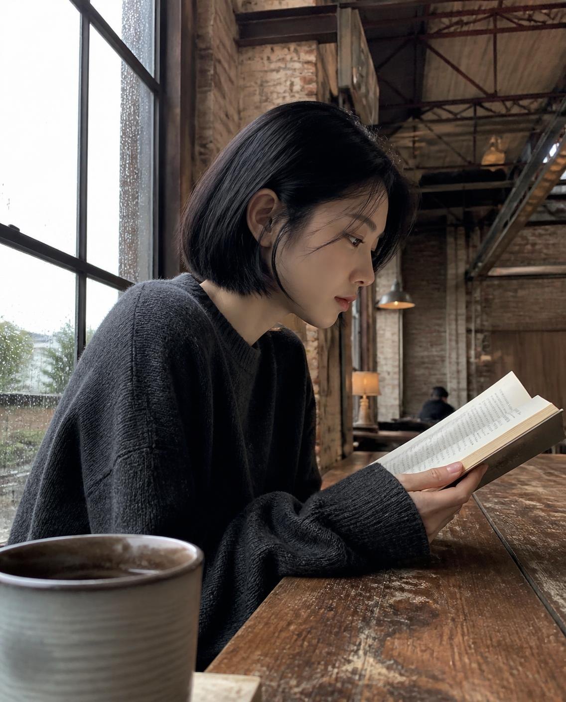 수영, 옛 공장 안의 책 읽는 자리.